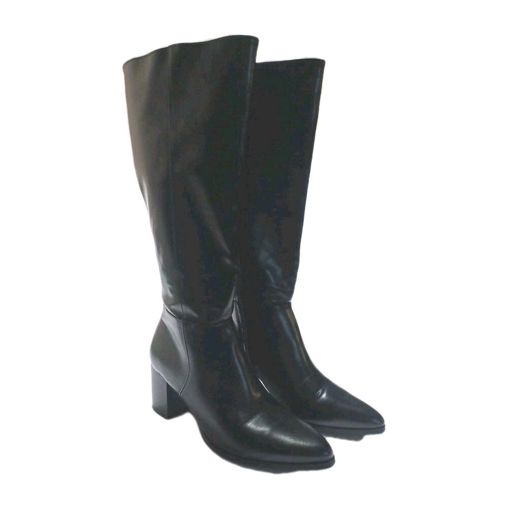 Kelly and Katie Women's Black Block Heel Lana Knee-High Boots Size 9.5